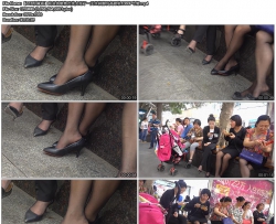 【118珍藏版】商业街销售员美女站了一天丝袜脚玩高跟鞋1080P专辑