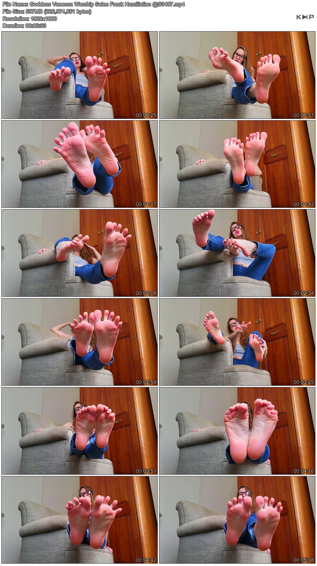 Goddess Vanessa Worship Soles Freak Humiliation @S3407.JPG